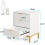 Tribesigns Tribesigns Modern Nightstand, 65.5 cm Bedside Table with 3 Drawers 11