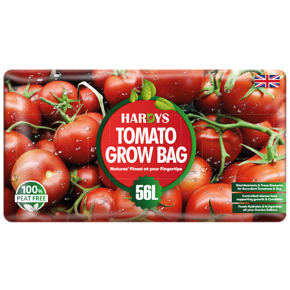 Hardys Tomato Grow Bag Planter Peat Free Enriched Compost