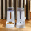 Living And Home 2Pcs Automatic Pet Feeder and Water Dispenser Set 2