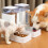 Living And Home 2Pcs Automatic Pet Feeder and Water Dispenser Set 1