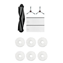 6Pcs Steam Mop Cloth Mopping Machine With Filter Main Brush Side Brush For ECOVACS Deebot N9 N9+ Robotic Vacuum Cleaner