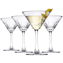 Martini Drinking Glasses 220ml Cocktail Long Stemmed Glass Party Set