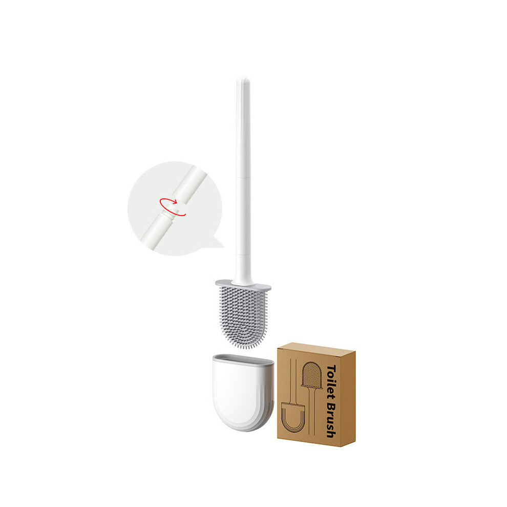 (Moon Mang White-Anti-leakage) High -Value Enjoyment Gargamine -Mounted Free Punching Bucket Brush Without Dead Corner Toilet