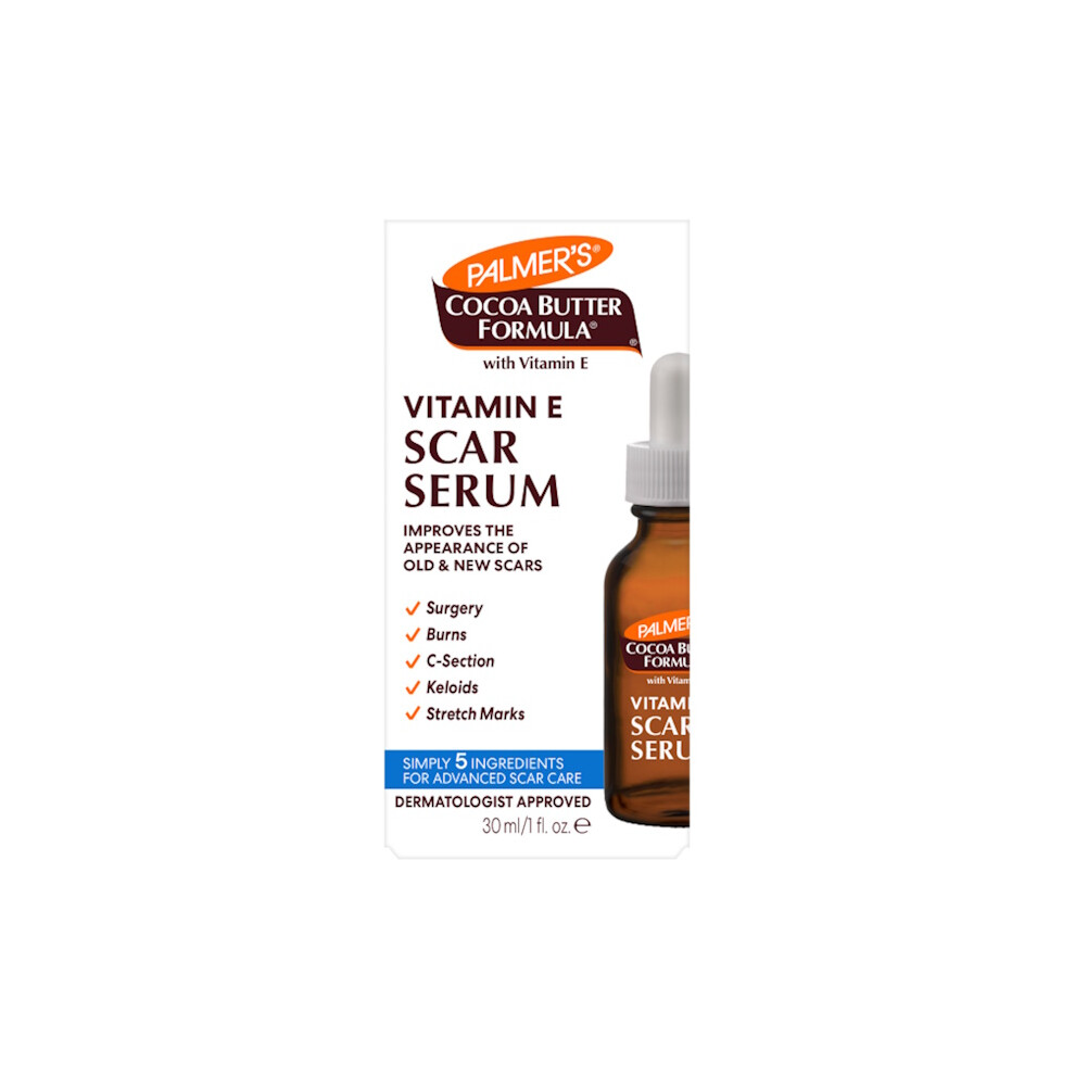 Palmers Cocoa Butter Formula Scar Serum with Vitamin E 30ml - Targeted Scar Care and Skin Nourishment