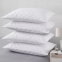 (Pack of 4) Quilted Filled Pillows Hotel Quality Pillow Pack of 1,2 & 4