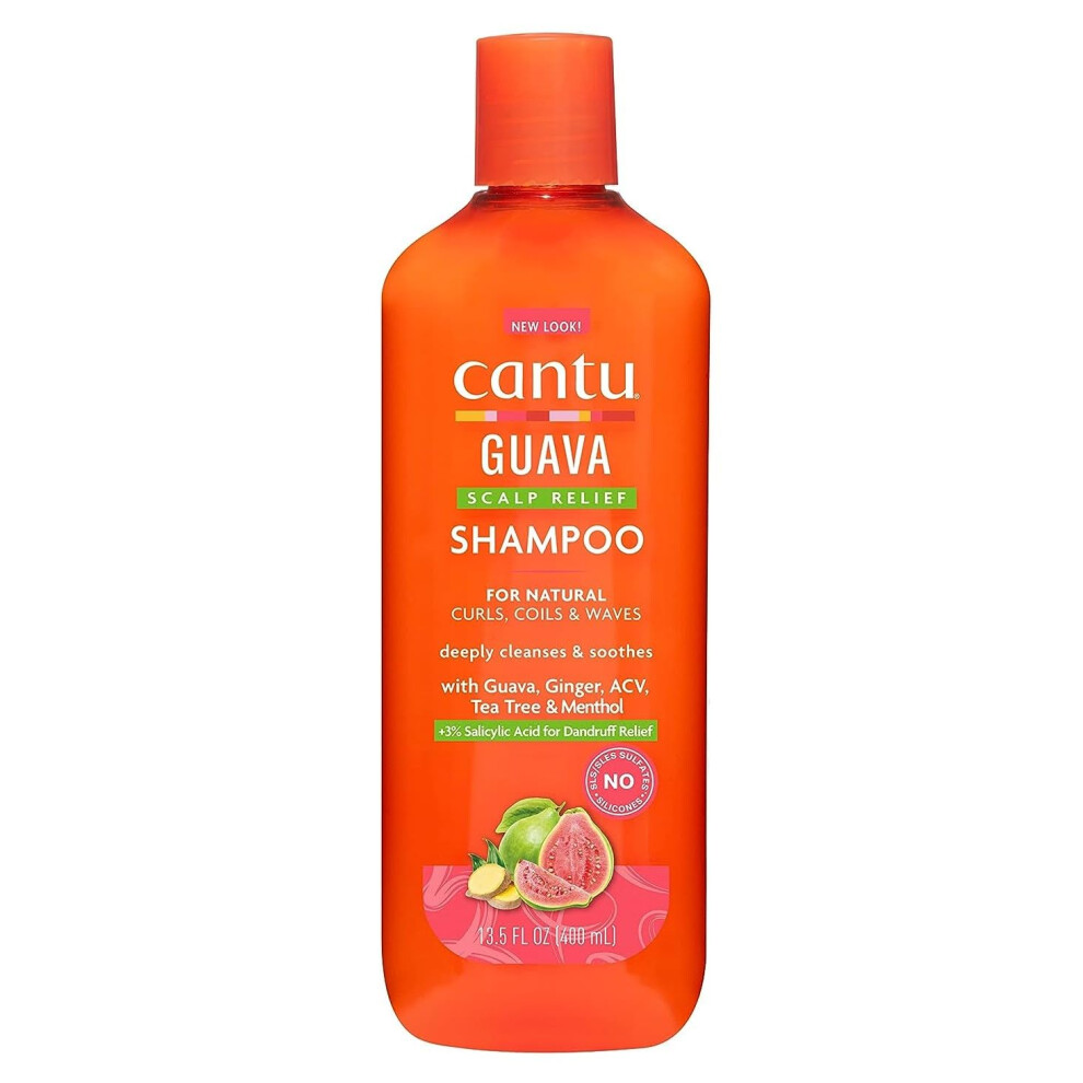 Cantu Guava Shampoo Scalp Relief 13.5 Oz