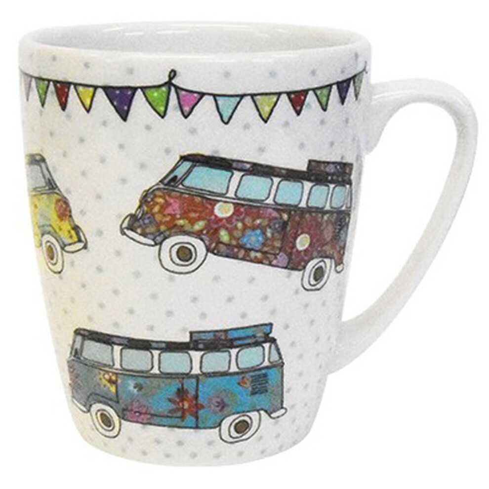 (Campers) The Caravan Trail Festival CARAVANS Fine China 400ml Oak Mug