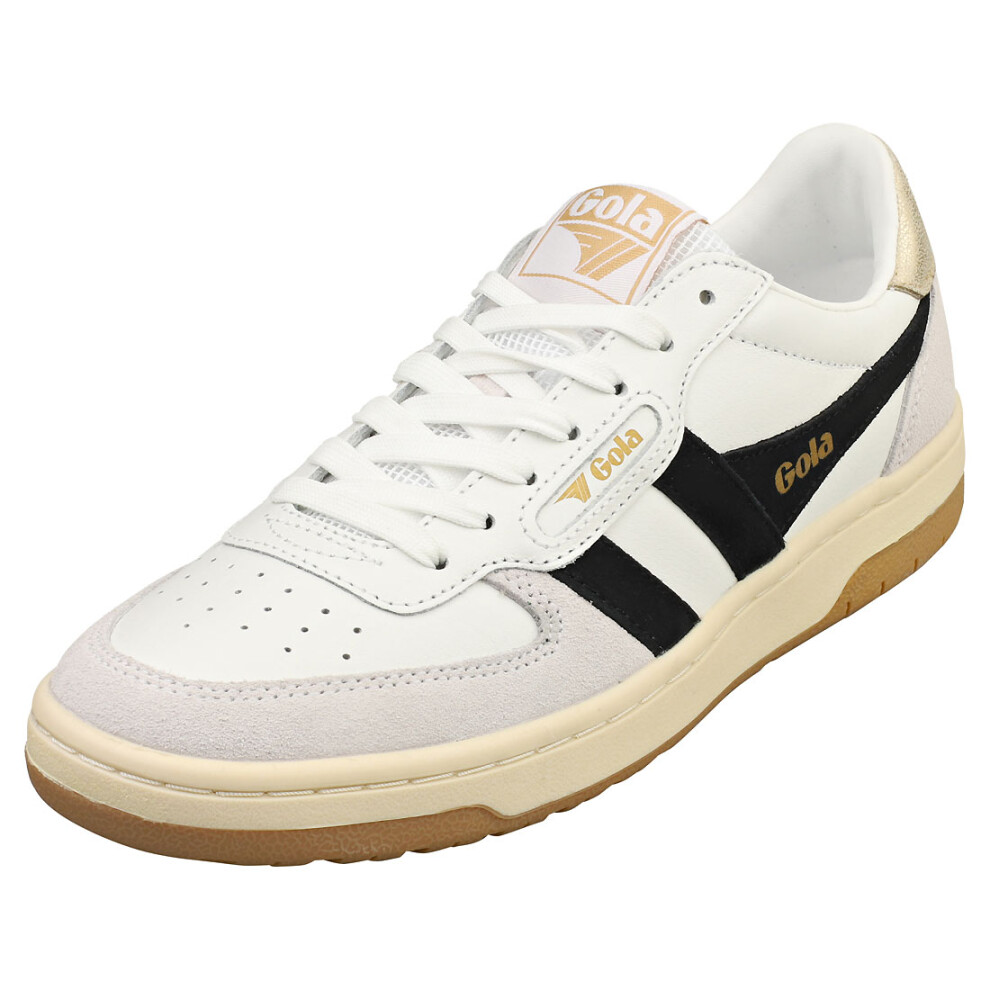 Gola Hawk Womens Casual Trainers in White Black - 8 UK
