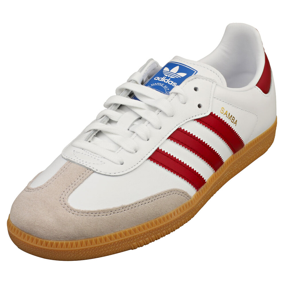 (8.5) adidas Samba Og Mens Casual Trainers in White Burgundy