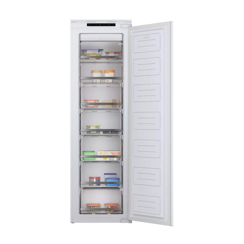Haier Series 6 Integrated Frost Free Upright Freezer With Fixed Door Fixing Kit - E Rated