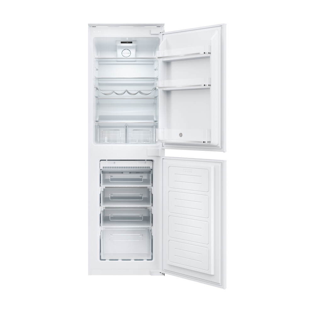Hoover Integrated 50/50 Frost Free Fridge Freezer with Sliding Door Fixing Kit - White - E Rated