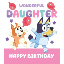 Bluey Daughter Birthday Card