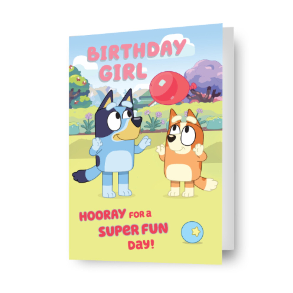 Bluey 'Birthday Girl' Birthday Card