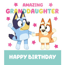 Bluey Granddaughter Birthday Card