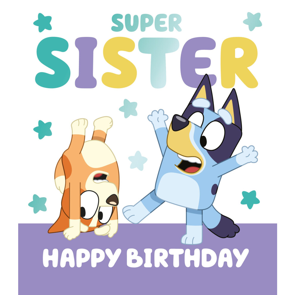 Bluey Sister Birthday Card