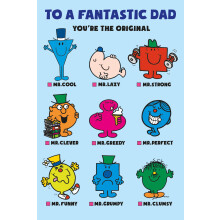 Mr Men & Little Miss Dad Birthday Card