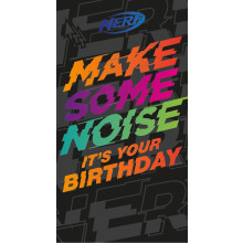 Nerf 'Make Some Noise' Birthday Card