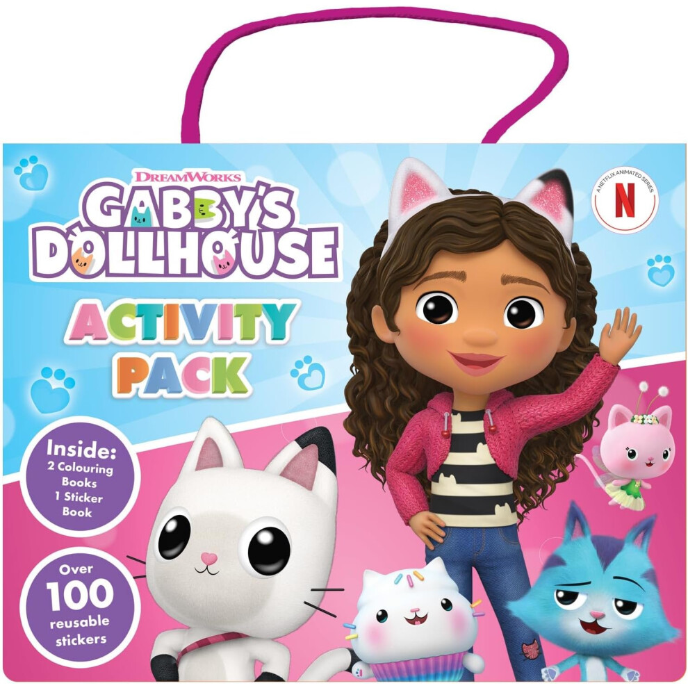 Gabby's Dollhouse Activity Pack with Colouring Books & Stickers