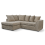 Byron Caramel  Fabric LHC Corner Sofa 1