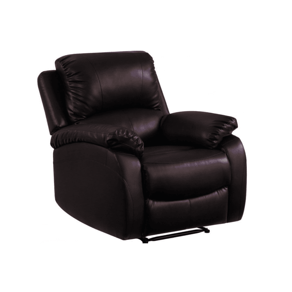 Roma Brown Leather Recliner Armchair