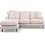 Rupert Beige Fabric Left Hand Corner Sofa 1