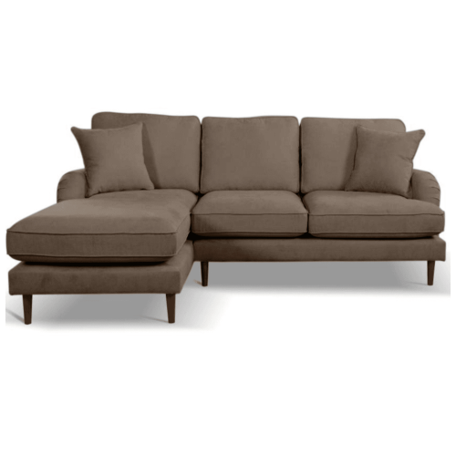 Rupert Nutmeg Fabric  Left Corner Sofa