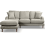 Rupert Silver  Fabric Right Left Corner Sofa 1