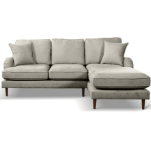 Rupert Silver Fabric Right Hand Corner Sofa