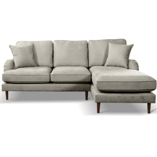 Rupert Silver Fabric Right Hand Corner Sofa