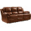 Valencia Tan Leather 3 Seater Recliner Sofa 1