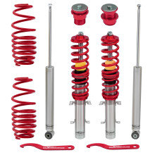 MXR-S1 Gewindefahrwerk für VW Golf IV (1J1) & New Beetle (9C1/1C1) – Höhenverstellbar, Twin-Tube, Rot