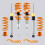 MaXpeedingrods Justerbart 4x Coilover-dämparset för Audi A4 B6/B7/8E 2002-08 3