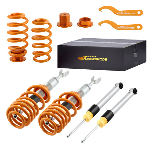 MaXpeedingrods Justerbart 4x Coilover-dämparset för Audi A4 B6/B7/8E 2002-08 1