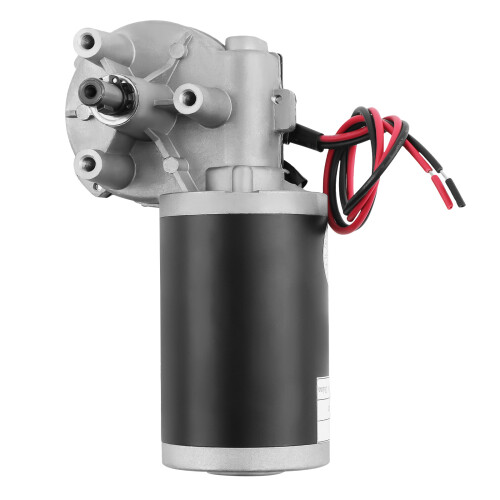 24V DC Electric Gearmotor Speed Torque Reversible Adapter Gear Box Motor 45W
