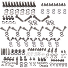 Stainless Steel Engine Bolt Kit Set Small Block For Chevy 265 283 302 305 307