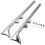 2pcs 36" Chrome Fishtail Exhaust Slip for Harley Road King Electraglide 3