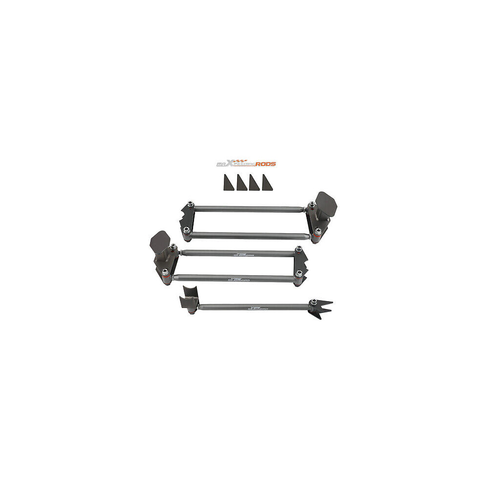 Universal Rear Weld-On Parallel 4 Link Suspension Kit With 24" Bars + Mountings 6941503385413