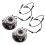 2x HJULLAGERNAV MED ABS-SENSOR FRAM FÖR LAND ROVER DISCOVERY 2 98-04 3
