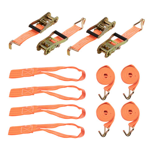 4 x sangle de serrage 2T sécurité de roue sangle de pneu pour transport autom...@4DCQ 1