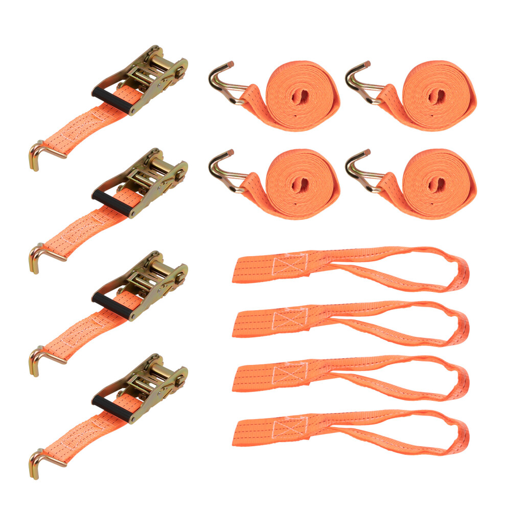 4 x sangle de serrage 2T sécurité de roue sangle de pneu pour transport autom...@4DCQ
