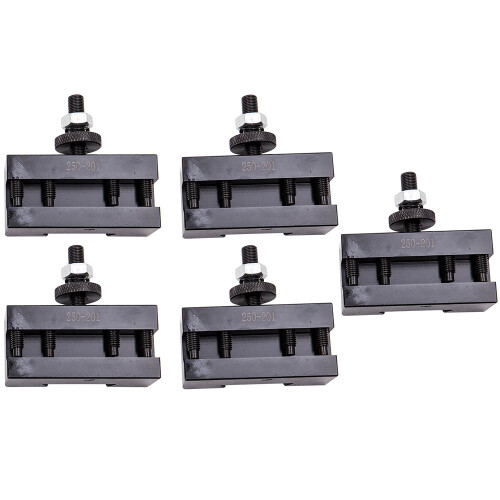 Quick Change Turning & Facing Lathe Tool Post Holder Set 5 PCS 250-201 1