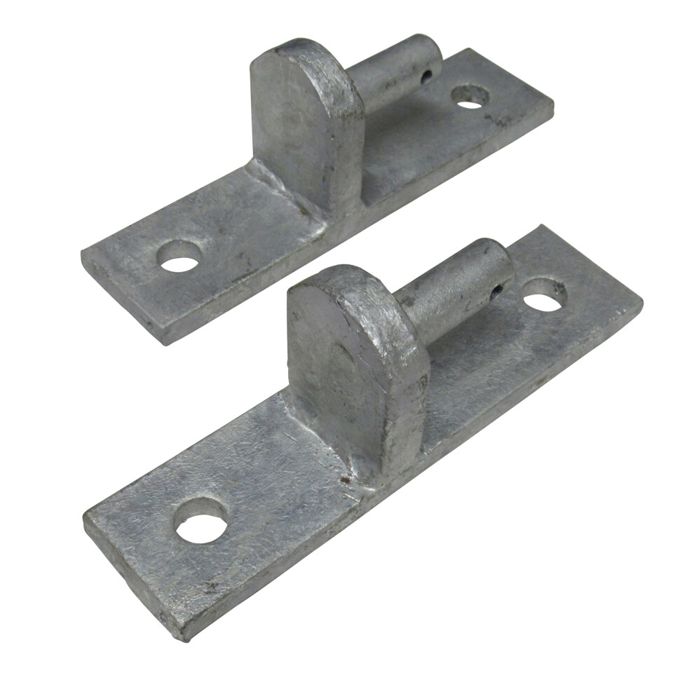 Heavy Duty Gate Hanger Hook Plate X2 (Galvanised Oblong Pin Hinge)