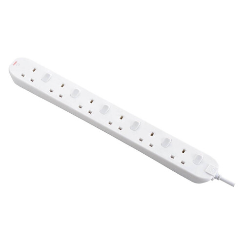 3M 6 WAY SURGE PROTECTOR WHITE