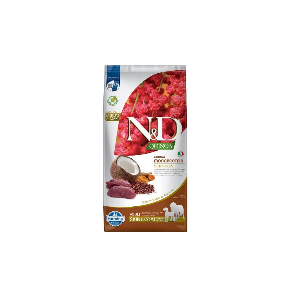 FARMINA N&D Quinoa Dog Skin&Coat Venison&Coconut Adult Medium&Maxi ...