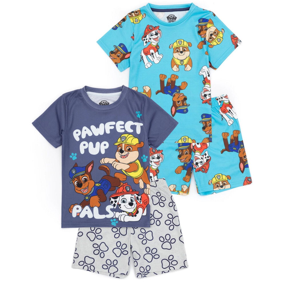 (5-6 Years, Multicoloured) Paw Patrol Boys Short Pyjama Set (Pack Of 2)
