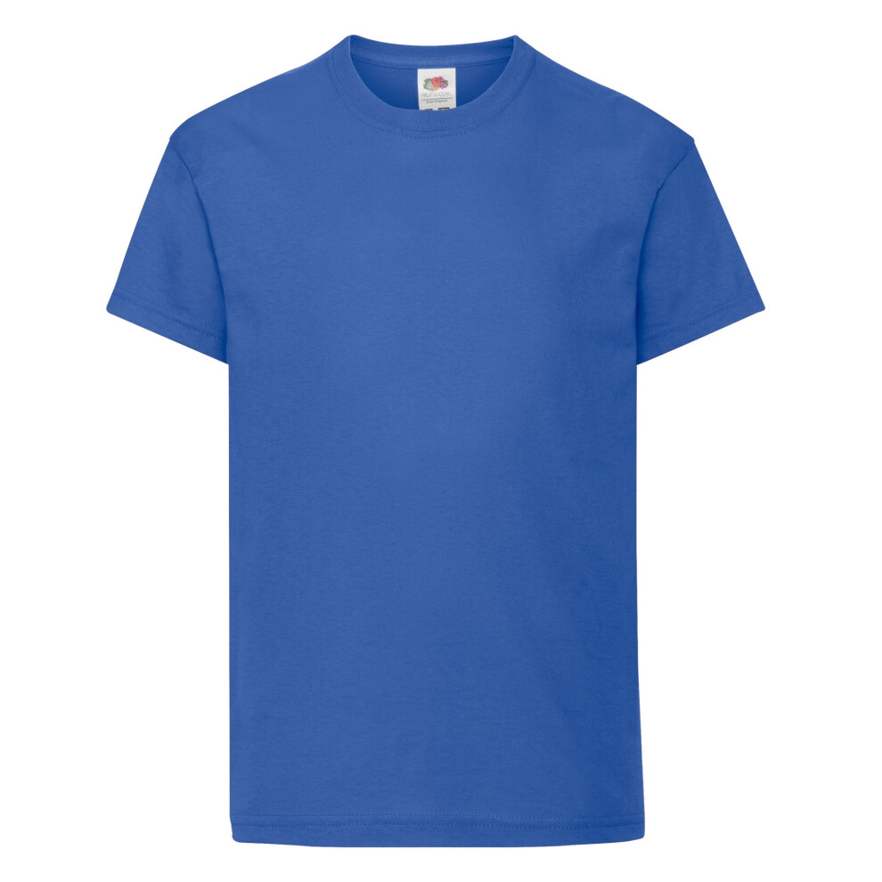 (3-4 Years, Royal Blue) Fruit of the Loom Childrens/Kids Original T-Shirt