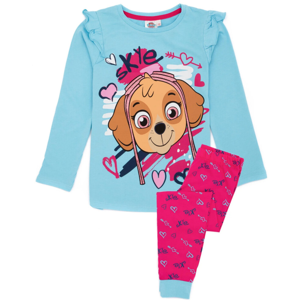 (2-3 Years, Blue/Pink) Paw Patrol Girls Long-Sleeved Pyjama Set