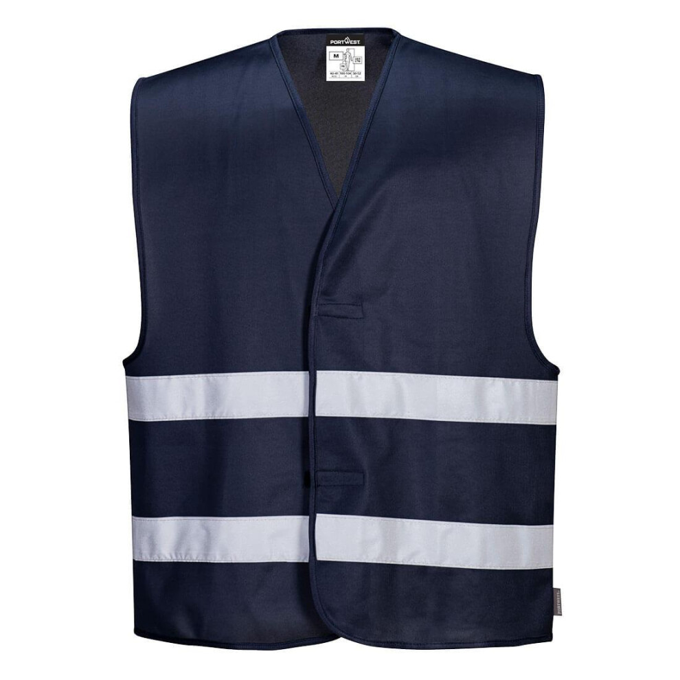 (L-XL, Navy) Portwest Unisex Adult Iona Hi-Vis Vest