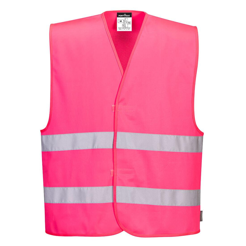 (S-M, Pink) Portwest Unisex Adult Iona Hi-Vis Vest