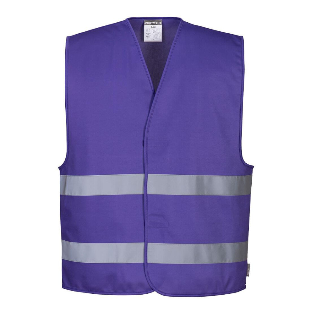 (S-M, Purple) Portwest Unisex Adult Iona Hi-Vis Vest